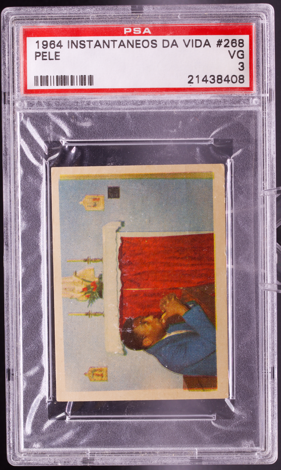 1964 Instantaneos Da Vida #268 Pele PSA 3 VG Church Praying Brazil Soccer Card