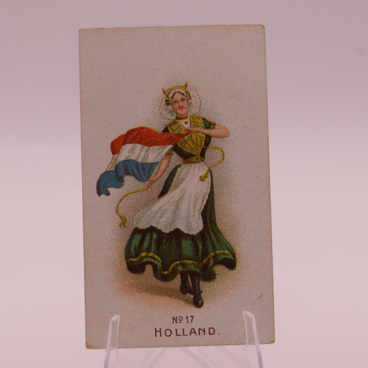 Wills United Service Cigarettes Card No. 17 Holland Antique Tobacco Card Bristol