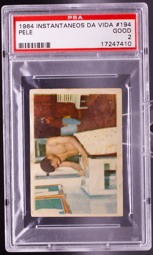 1964 Instantaneos Da Vida #194 Pele PSA 2 GOOD Medical Exam Brazil Soccer Card