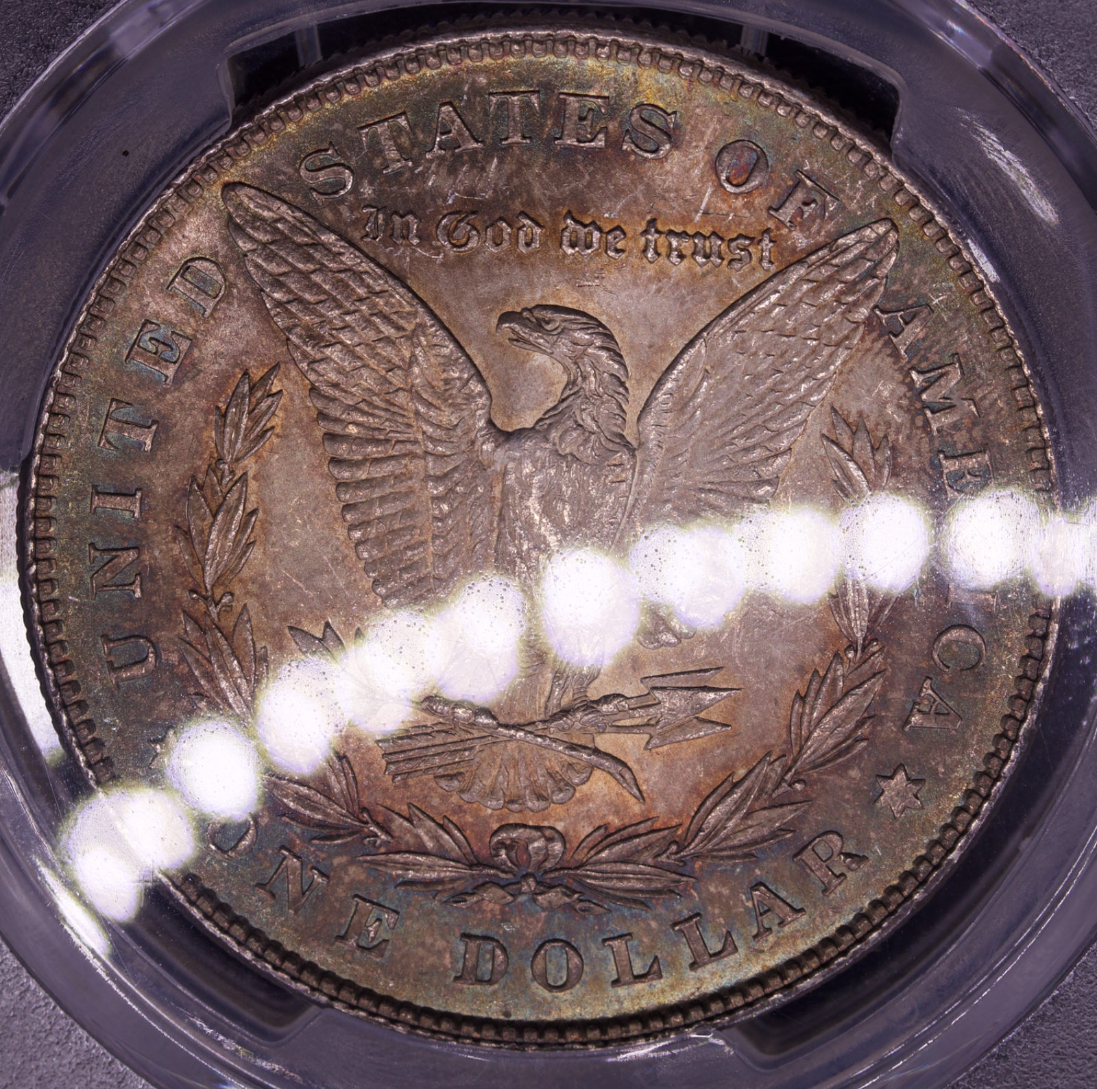 1878 $1 Morgan Dollar PCGS MS62 7TF Reverse of 78 Key Variety Toned