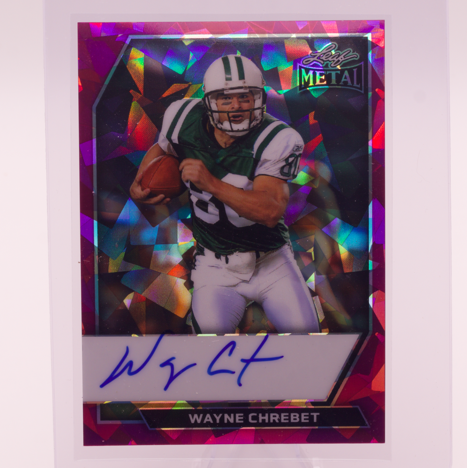 2026 Leaf Metal Wayne Chrebet Autograph 5/5 New York Jets Hofstra Football Card