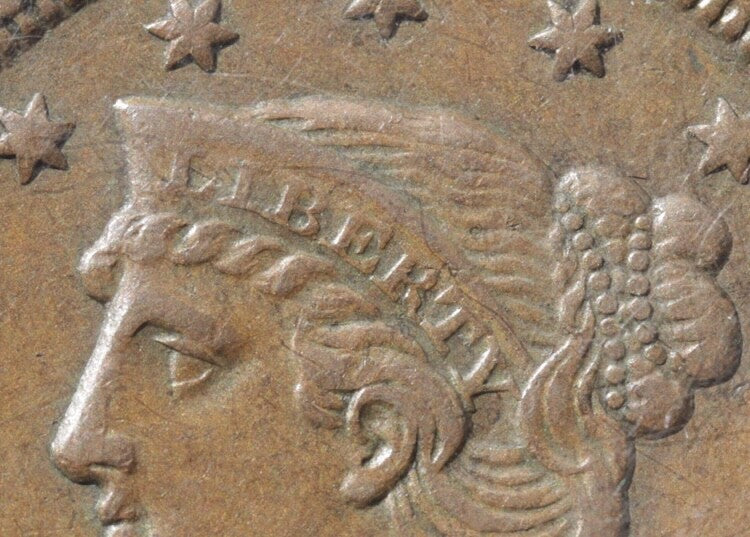 1857 Braided Hair Large Cent PCGS AU50 N-1 Large Date Early Copper Penny Coin