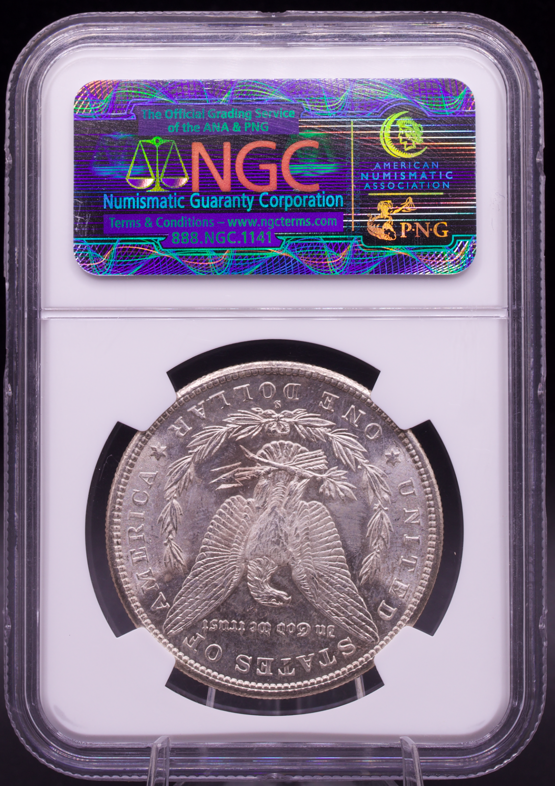 1887-S/S VAM-2 Top-100 Morgan Silver Dollar NGC MS62 – Strong Repunched Mintmark