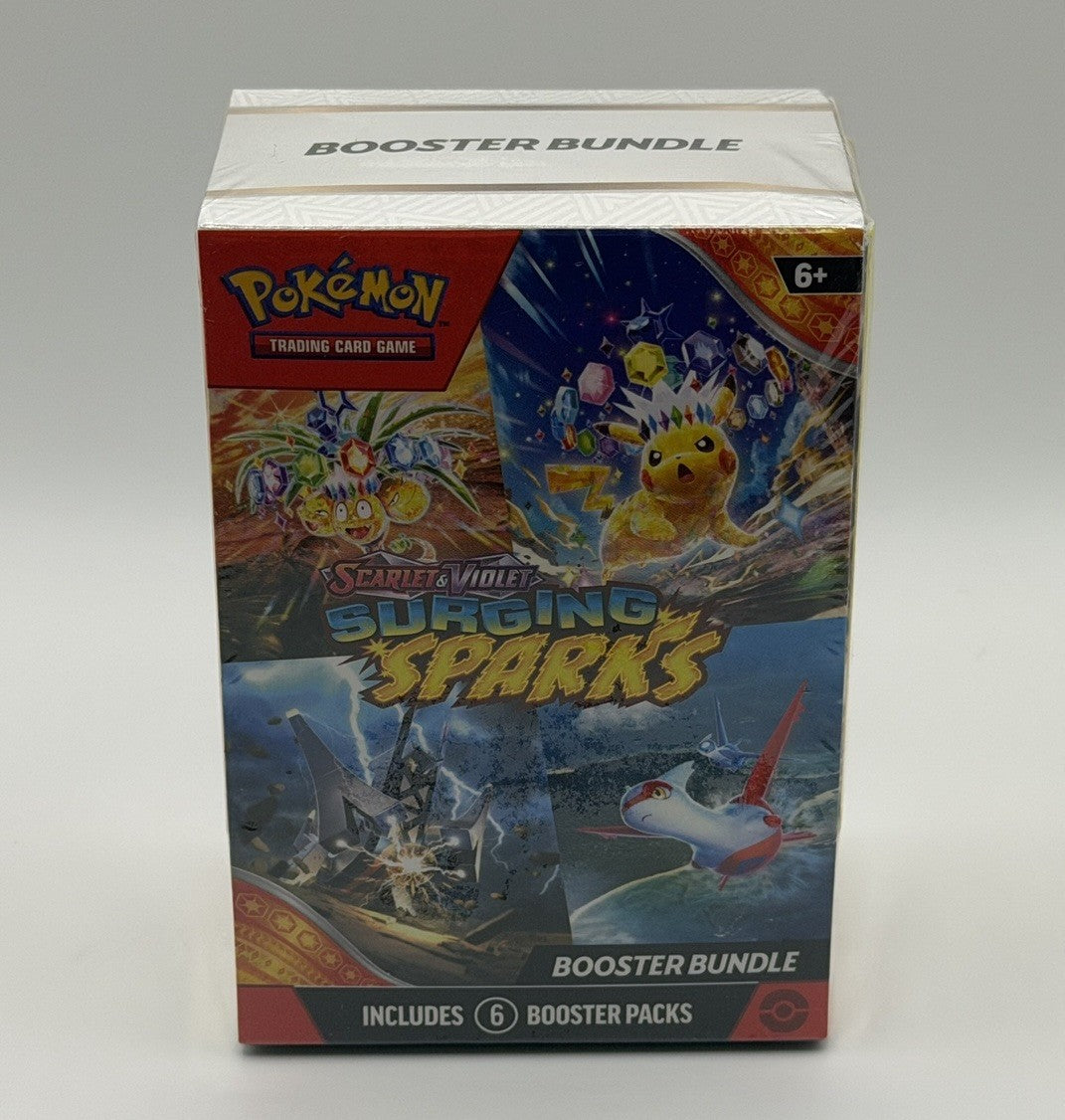 Pokemon Scarlet & Violet Surging Sparks Booster Bundle 6 Packs Sealed Pikachu