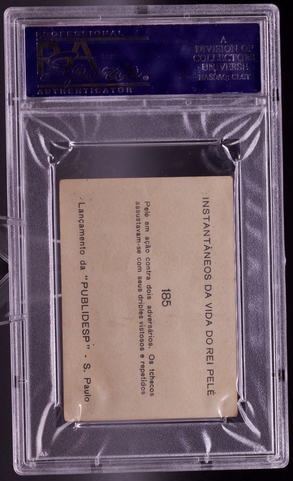 1964 Instantaneos Da Vida #185 Pele PSA 4 VG-EX 1962 World Cup Brazil Soccer
