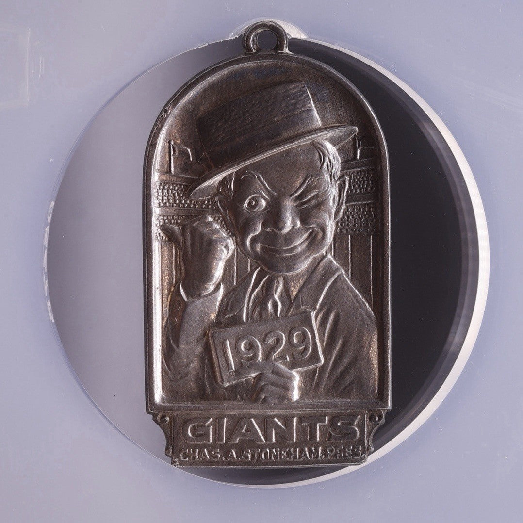 1929 VIP Silver Season Pass NY Giants Exonumia Lambert Bros NYC