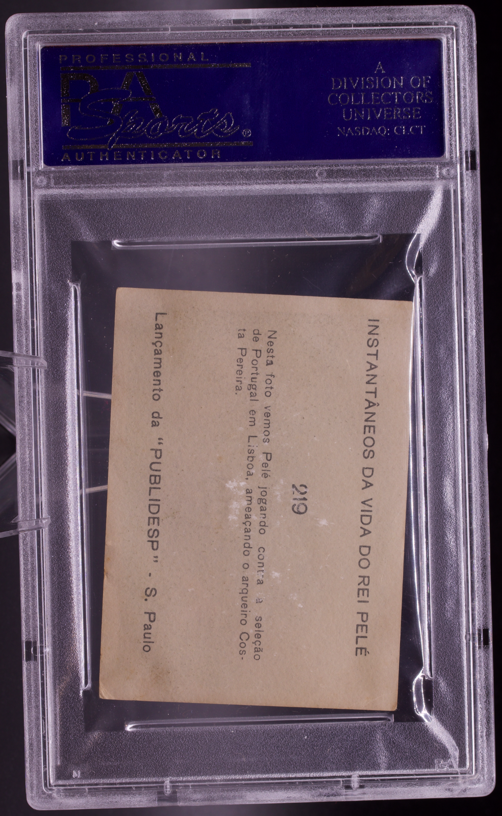 1964 Instantaneos Da Vida #219 Pele PSA 3 VG Portugal Brazil Soccer Card