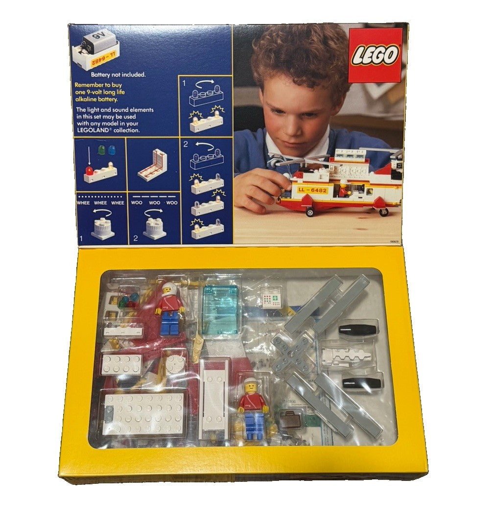 1989 LEGO Legoland Light Sound Rescue Helicopter 6482 NEW SEALED Vintage