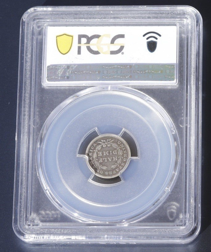 1839 Seated Liberty Half Dime VF25 PCGS • No Drapery • First-Year Type