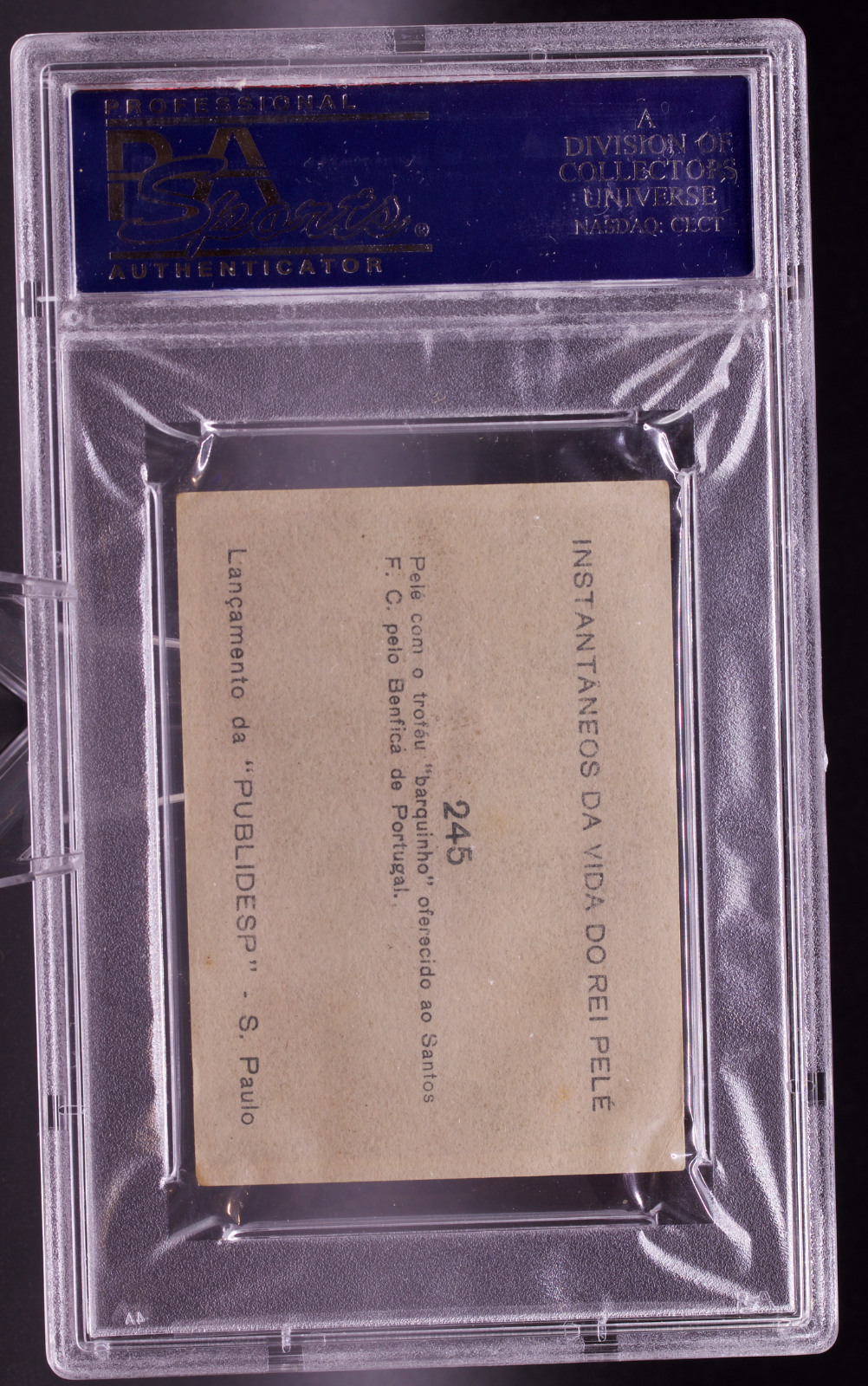 1964 Instantaneos Da Vida #245 Pele PSA 4 VG-EX Benfica Trophy Soccer Card