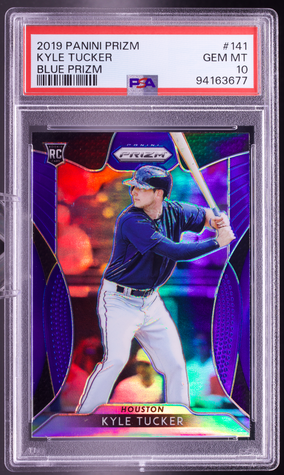 2019 Panini Prizm Kyle Tucker Blue Prizm Rookie RC PSA 10 GEM MT #141