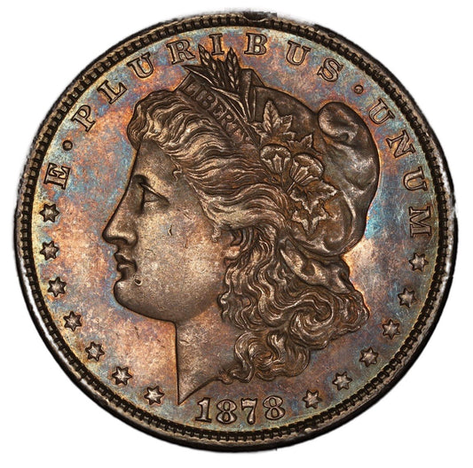 1878 8TF Morgan Dollar AU58 PCGS • Doubled Liberty VAM-15 • Top 100 Variety