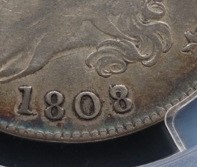 1808/7 Capped Bust Half Dollar Fine Details PCGS Cleaned O-101 R1 Early 50C