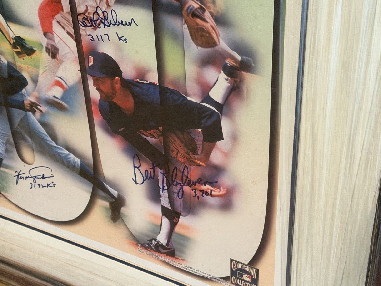 3000 Strikeout Club Signed Print 34x46 HOF Seaver Clemens Gibson  /100