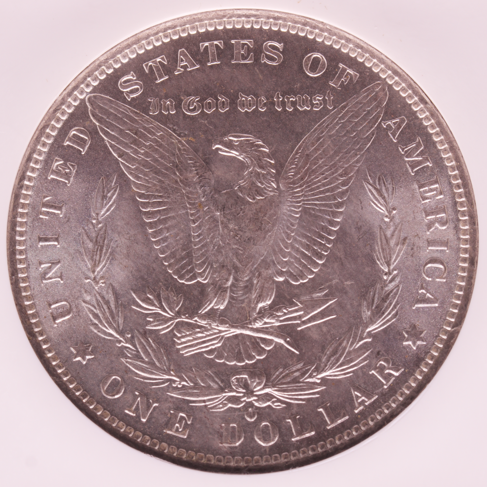 1883-O Morgan Silver Dollar NGC MS63 Rainbow Toned Crescent New Orleans Mint $1