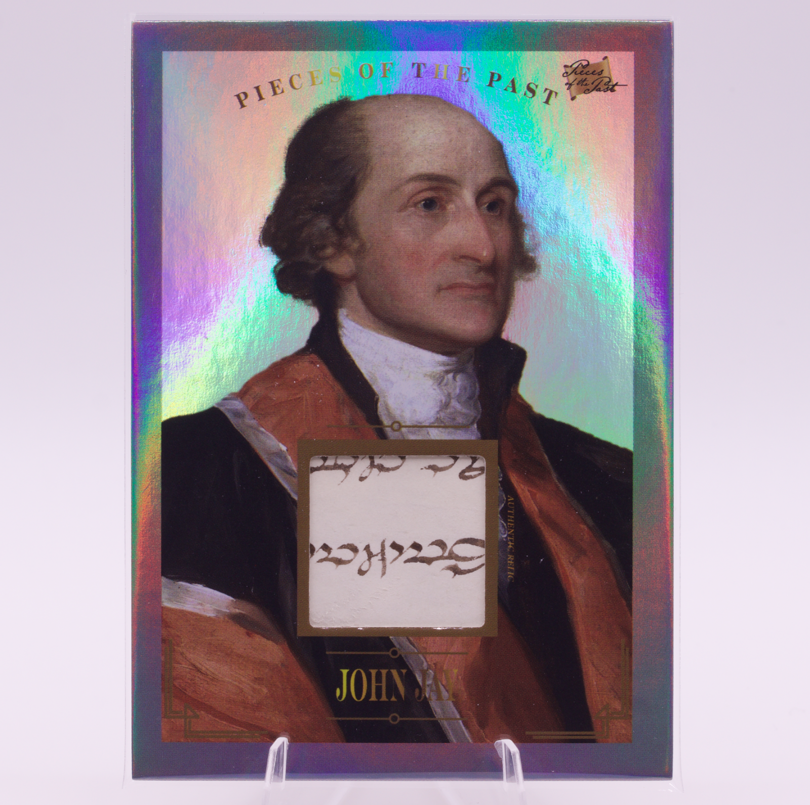 John Jay Authentic Relic Card Pieces of the Past #147 Founding Father Chief US