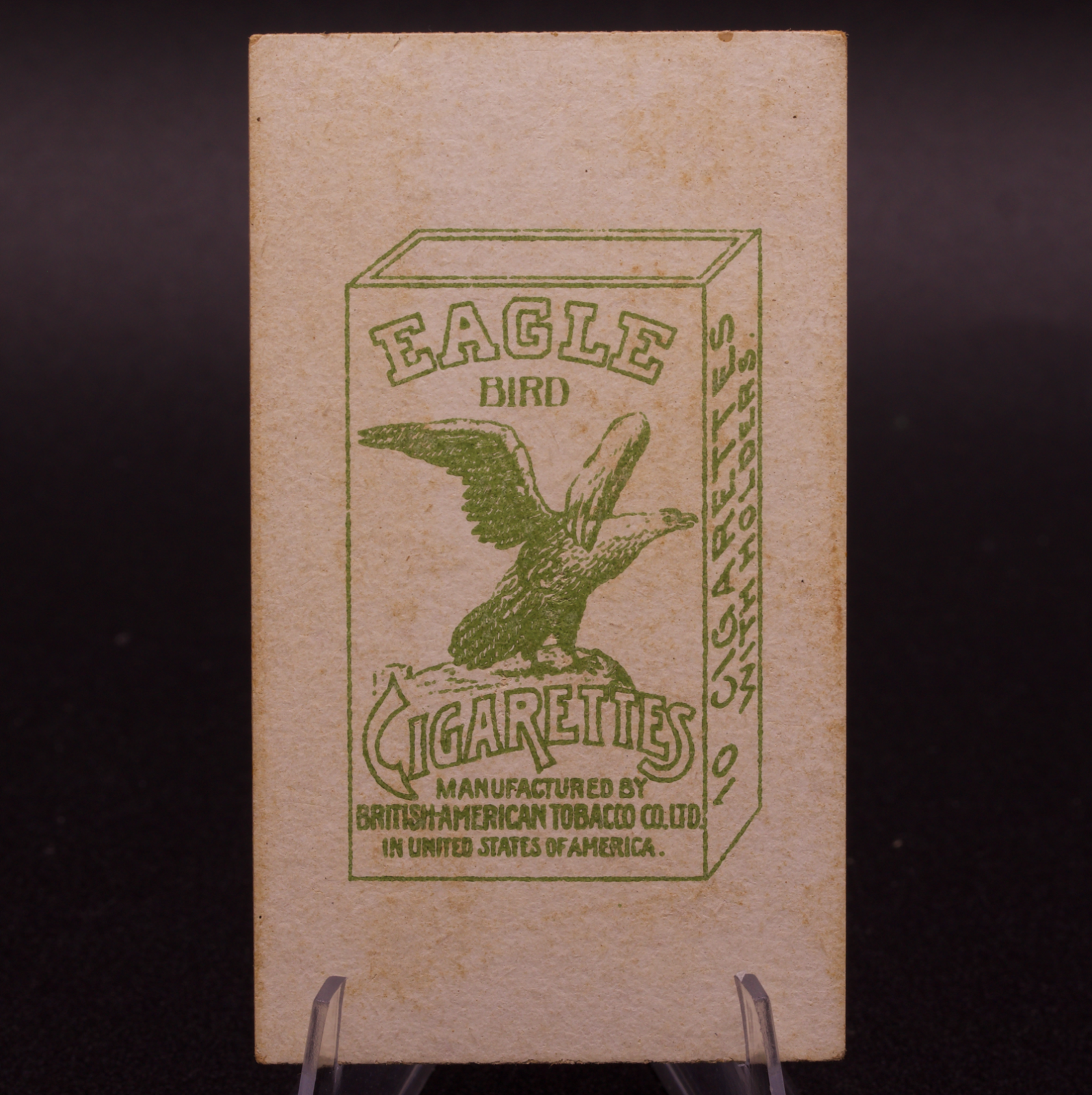 1908 Eagle Bird Cigarettes Chinese Beauties B.A.T. Tobacco Card Pipa China Old