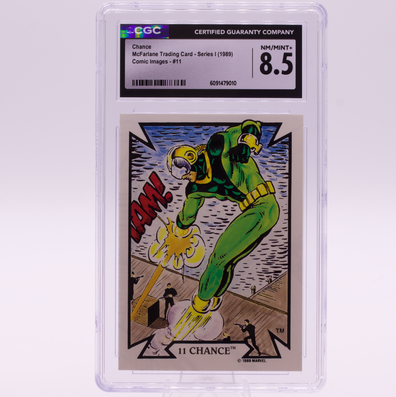 1989 Comic Images Todd McFarlane Chance #11 CGC 8.5 NM/MINT+ Marvel Card