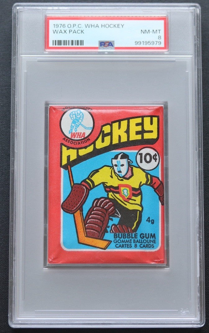 1976 O-Pee-Chee WHA Hockey Wax Pack PSA 8 • Sealed Vintage OPC • Scarce Issue