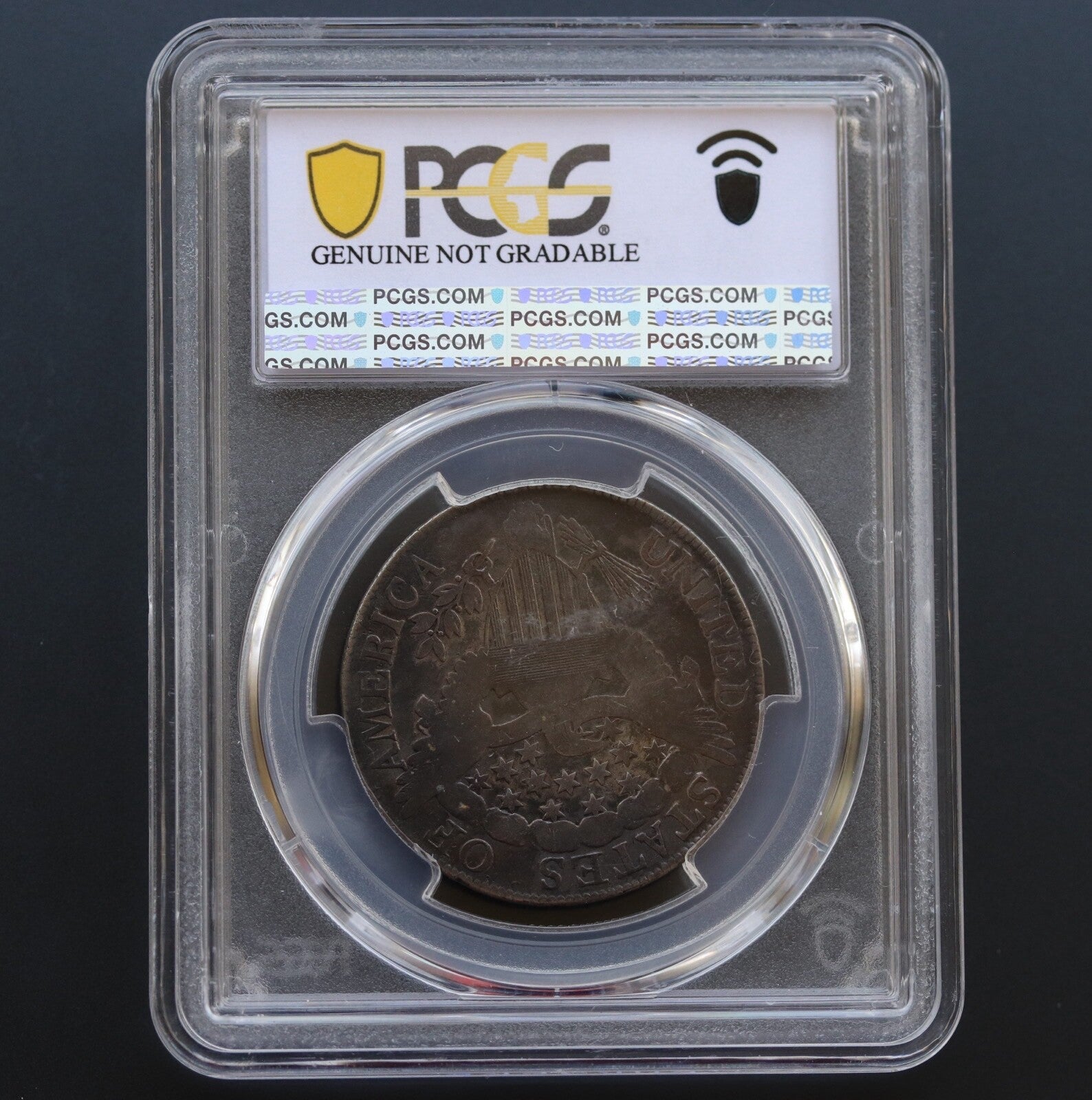 1807 Draped Bust Half Dollar PCGS Good Details Env Dam O-105 R1 50C