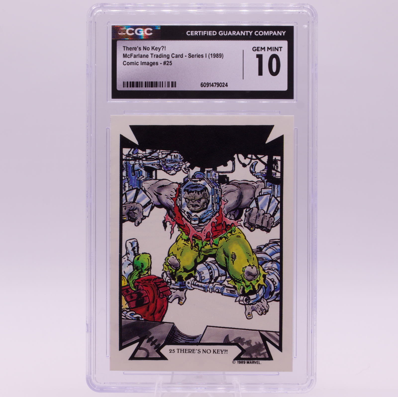1989 McFarlane Comic Images "There's No Key?!" #25 CGC 10 GEM MINT Marvel Card