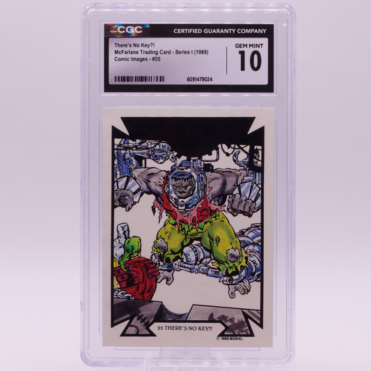 1989 McFarlane Comic Images "There's No Key?!" #25 CGC 10 GEM MINT Marvel Card