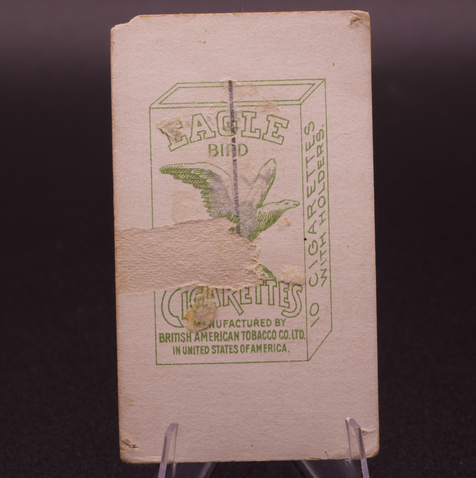 Antique Eagle Bird Cigarettes Card Raden Chinda Sari Siam Thai British American