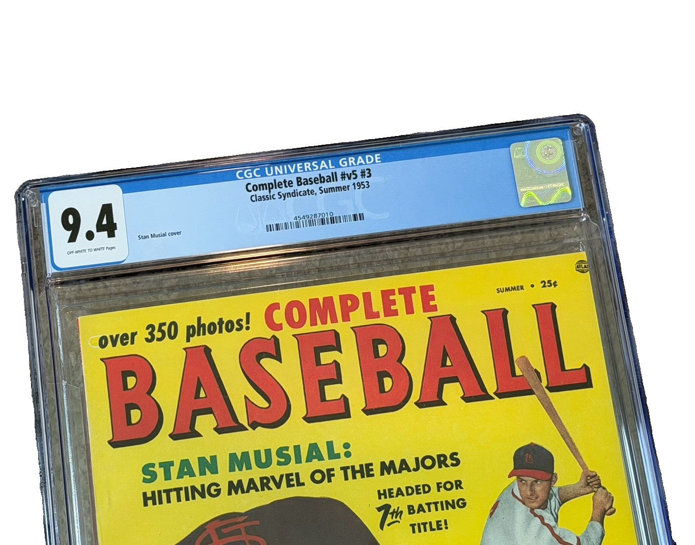 1953 Complete Baseball v5 #3 Stan Musial CGC 9.4 TOP POP - POP 2 NONE HIGHER