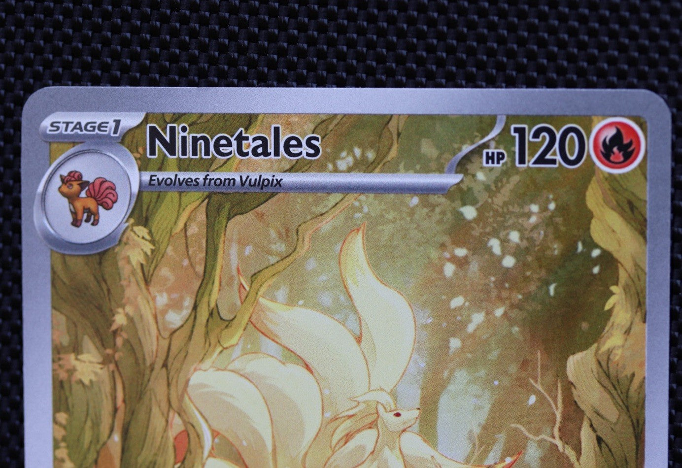 Ninetales Illustration Rare - Obsidian Flames Scarlet And Violet 199/197 NM