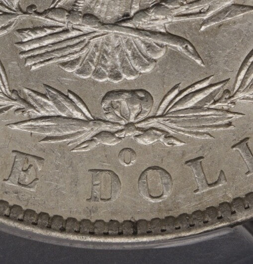 1886-O Morgan Silver Dollar PCGS AU55 Gold Shield Semi-Key Date Rare Collectible