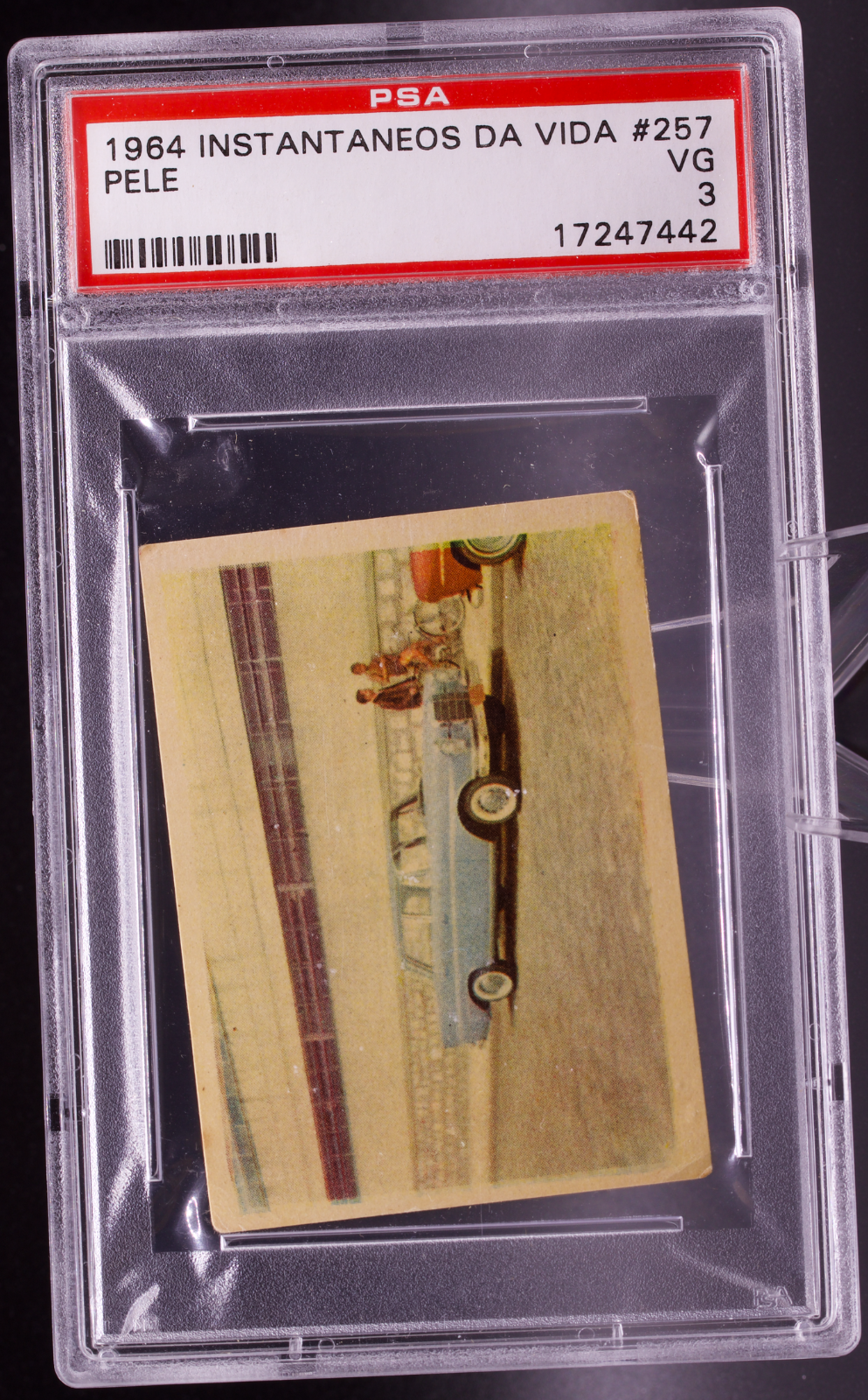 1964 Instantaneos Da Vida #257 Pele PSA 3 VG Mercedes Car Brazil Soccer Card