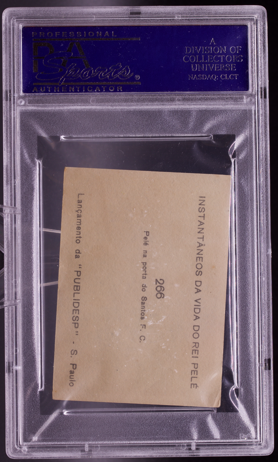 1964 Instantaneos Da Vida #266 Pele PSA 3 VG Santos FC Door Gates Soccer Card