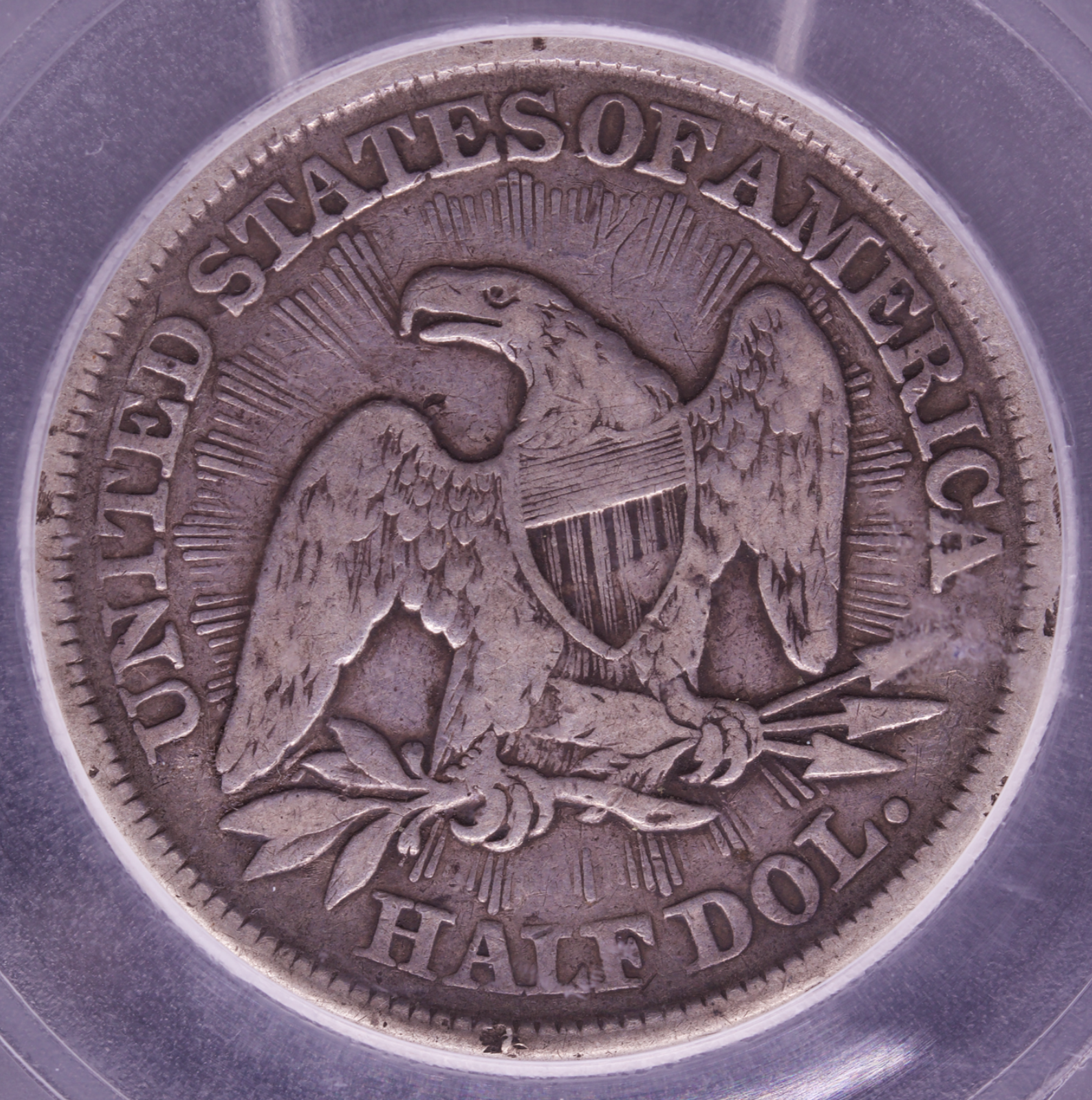 1853 Arrows & Rays Seated Liberty Half Dollar ICG VF25 50C