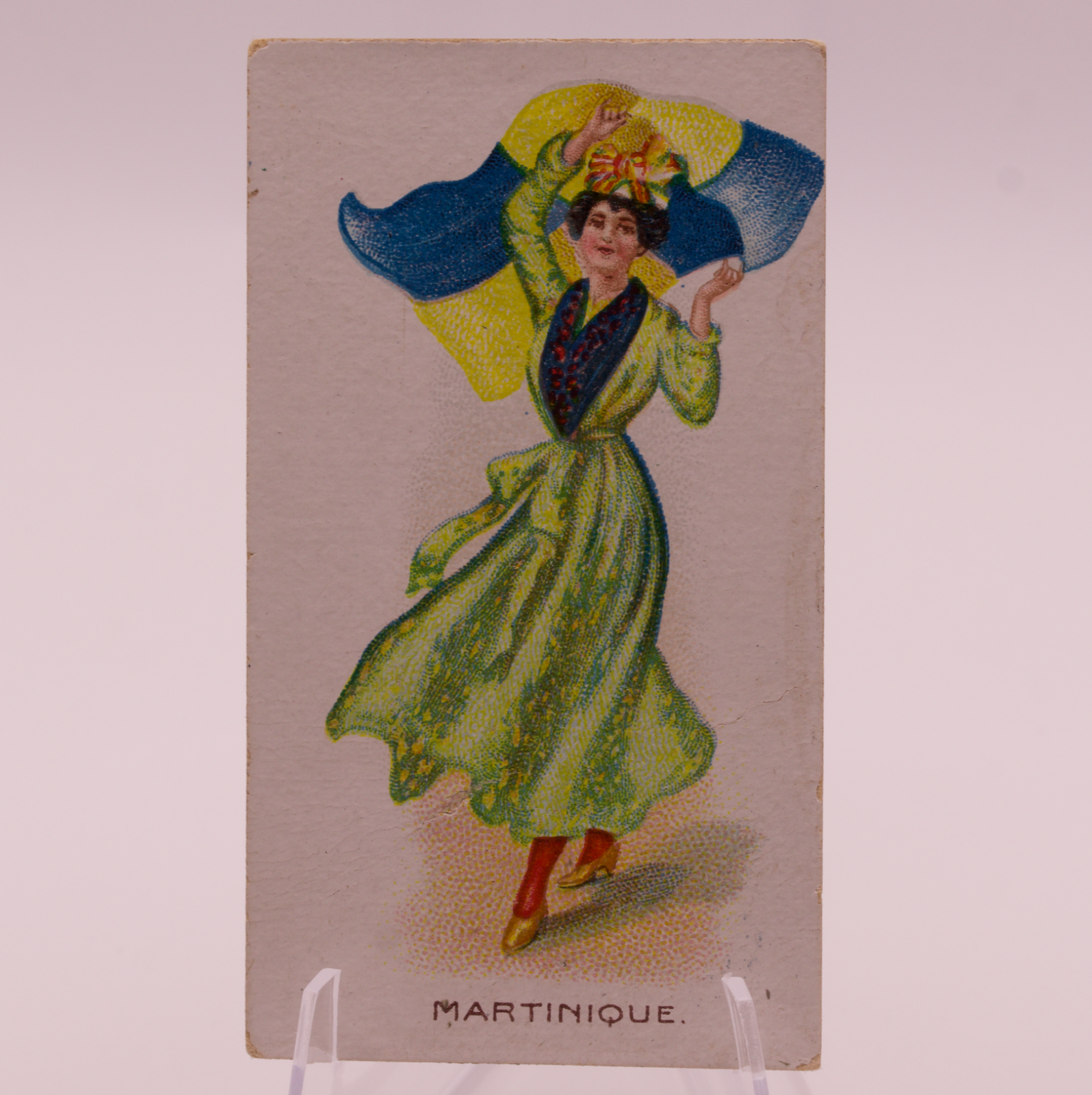 1908 Wills Flag Girls of All Nations #34 MARTINIQUE Capstan Navy Cut Tobacco
