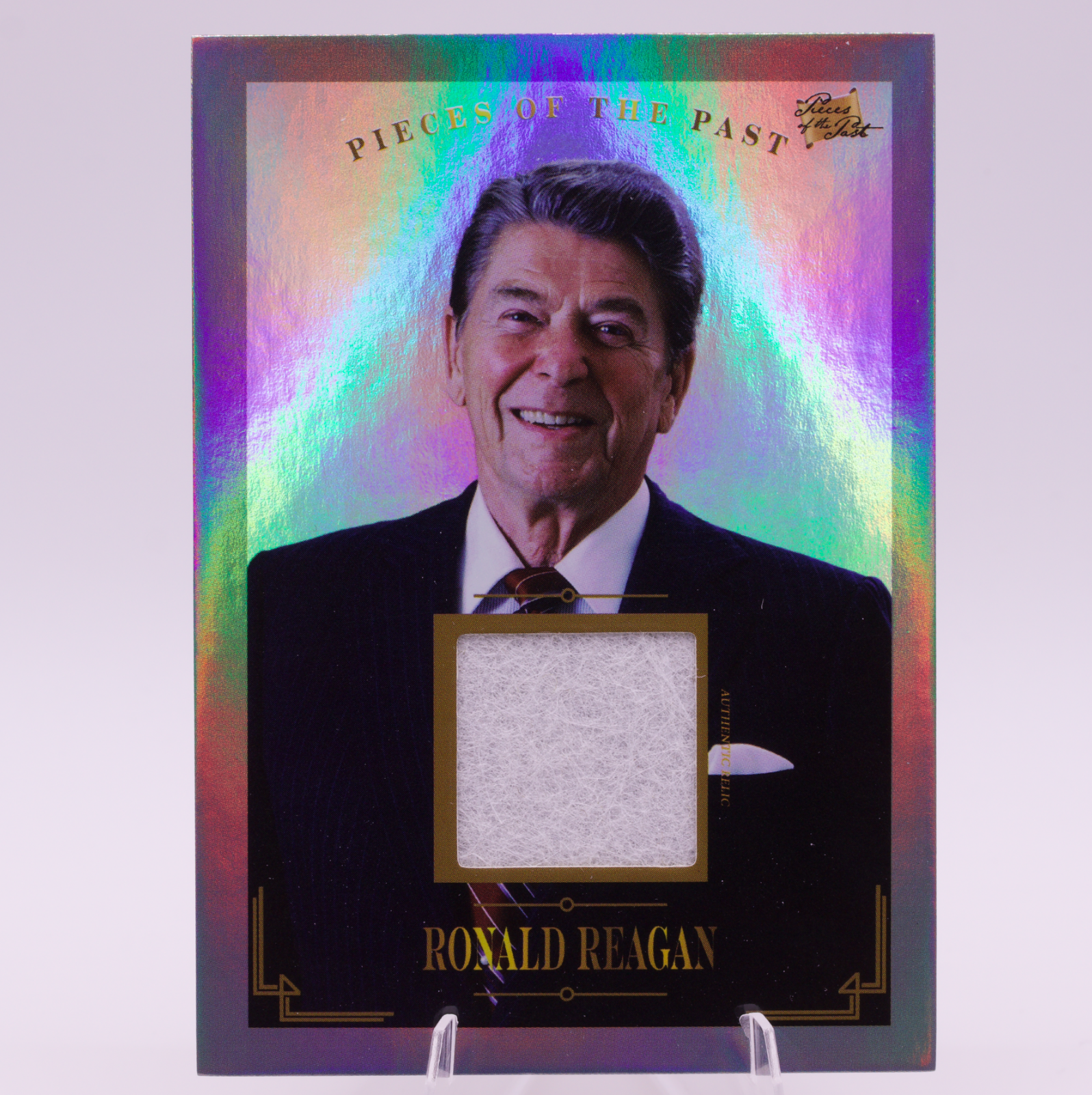 Ronald Reagan Authentic Relic Card 2023 Pieces of the Past #139 40th President