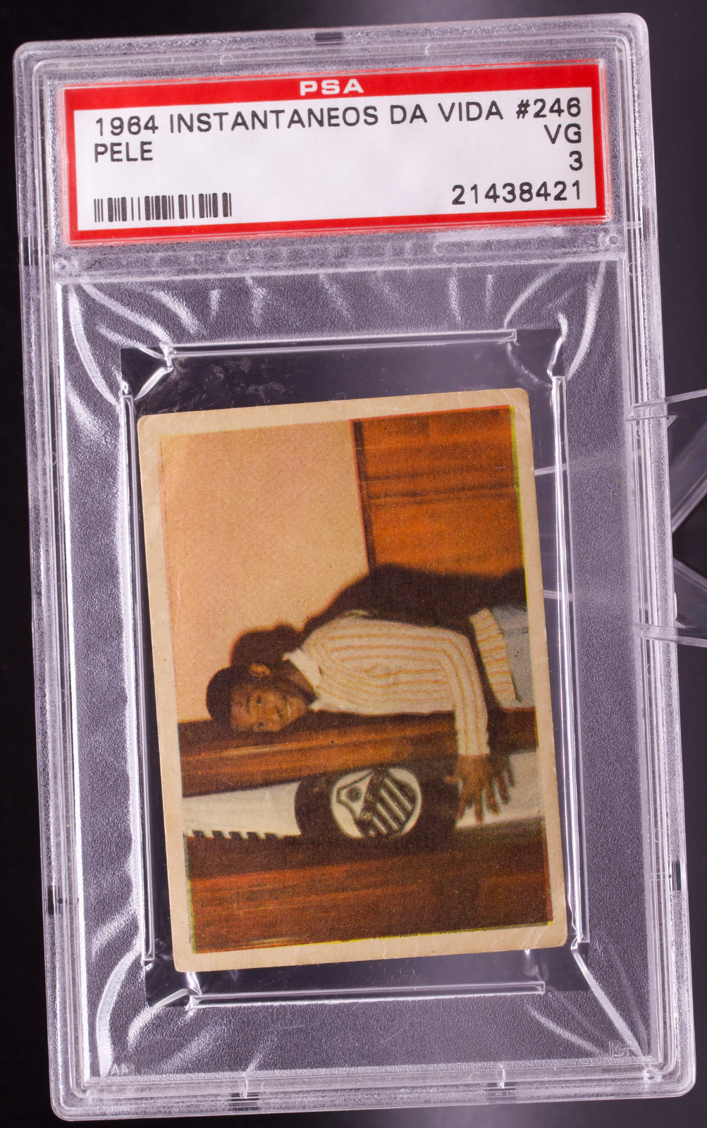1964 Instantaneos Da Vida #246 Pele PSA 3 VG Santos FC Flag Brazil Soccer Card