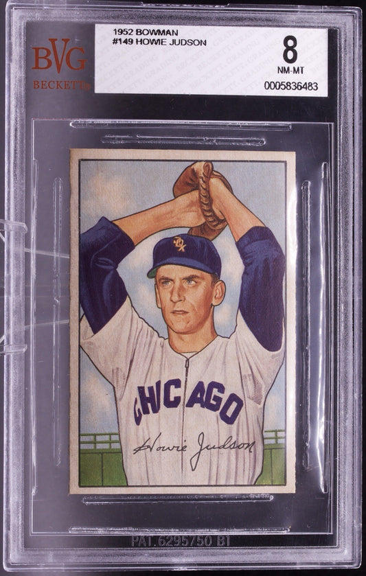 1952 Bowman #149 Howie Judson BVG 8 NM-MT High Grade Chicago White Sox Rare