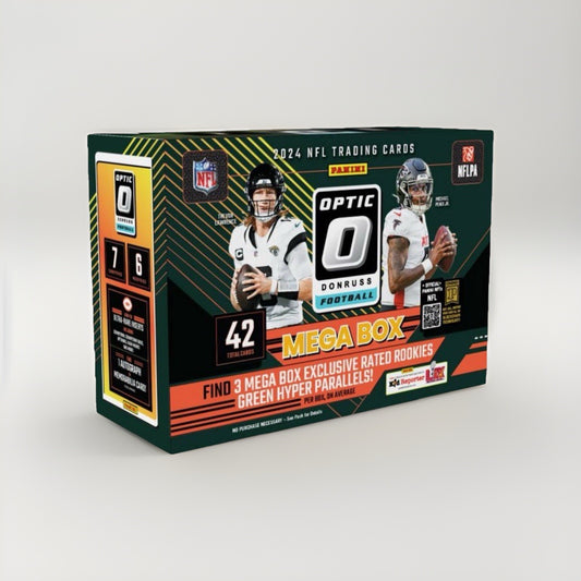2024 Donruss Optic Football Mega Box – Factory Sealed NFL Cards NEW