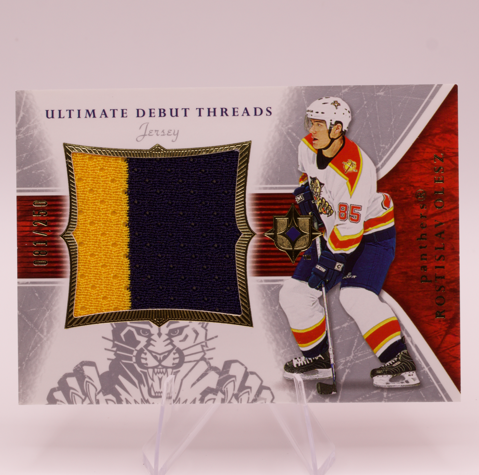 2005-06 Upper Deck Ultimate Collection Rostislav Olesz Debut Threads Jersey /250