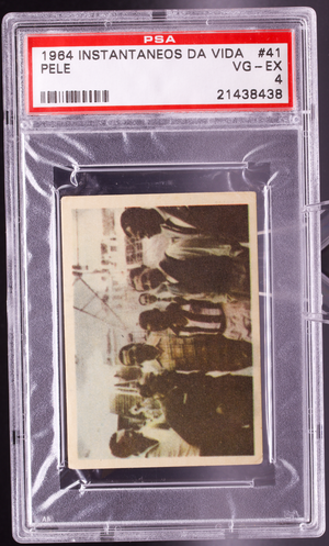 1964 Instantaneos Da Vida #41 Pele PSA 4 VG-EX Early Fans Training Soccer Card