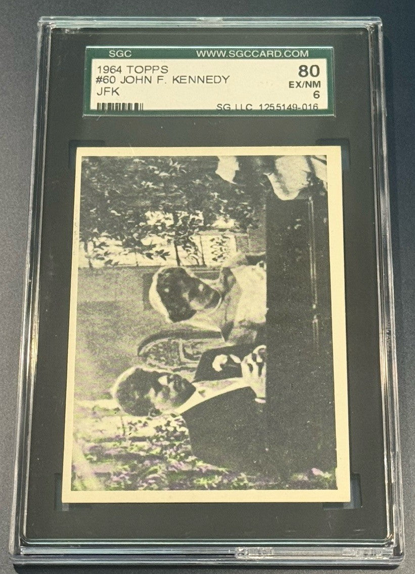 💒 1964 Topps JFK #60 SGC 6 • Wedding Day Vows • Historic 1953 Marriage Moment