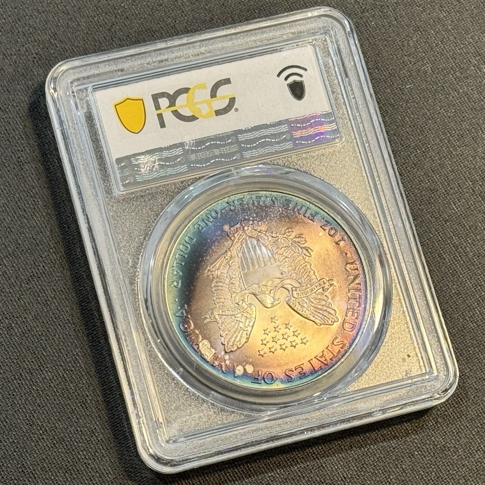 2000 Silver Eagle PCGS MS68 • Vibrant Toning • Collector-Grade Eye Appeal