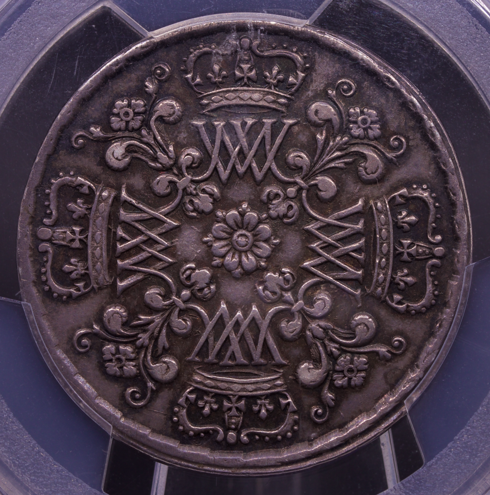 1689 Great Britain Coronation Silver Medal PCGS AU55
