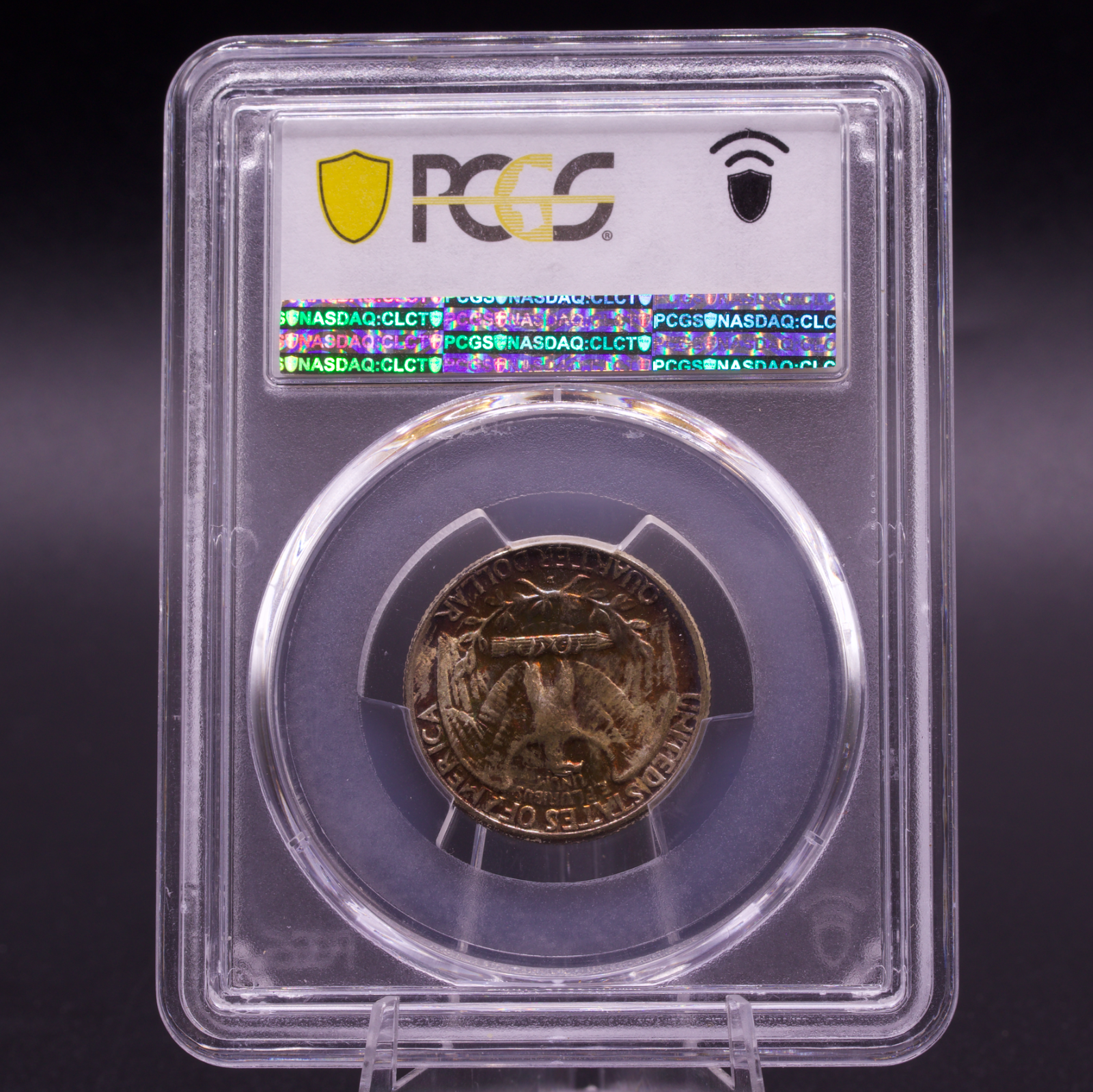 1948-D Washington Quarter PCGS MS67 Reverse Fireball Toned