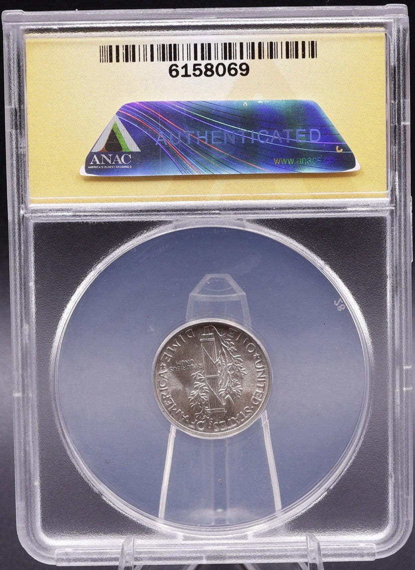 1940 Mercury Dime ANACS MS67 FB • Full Bands