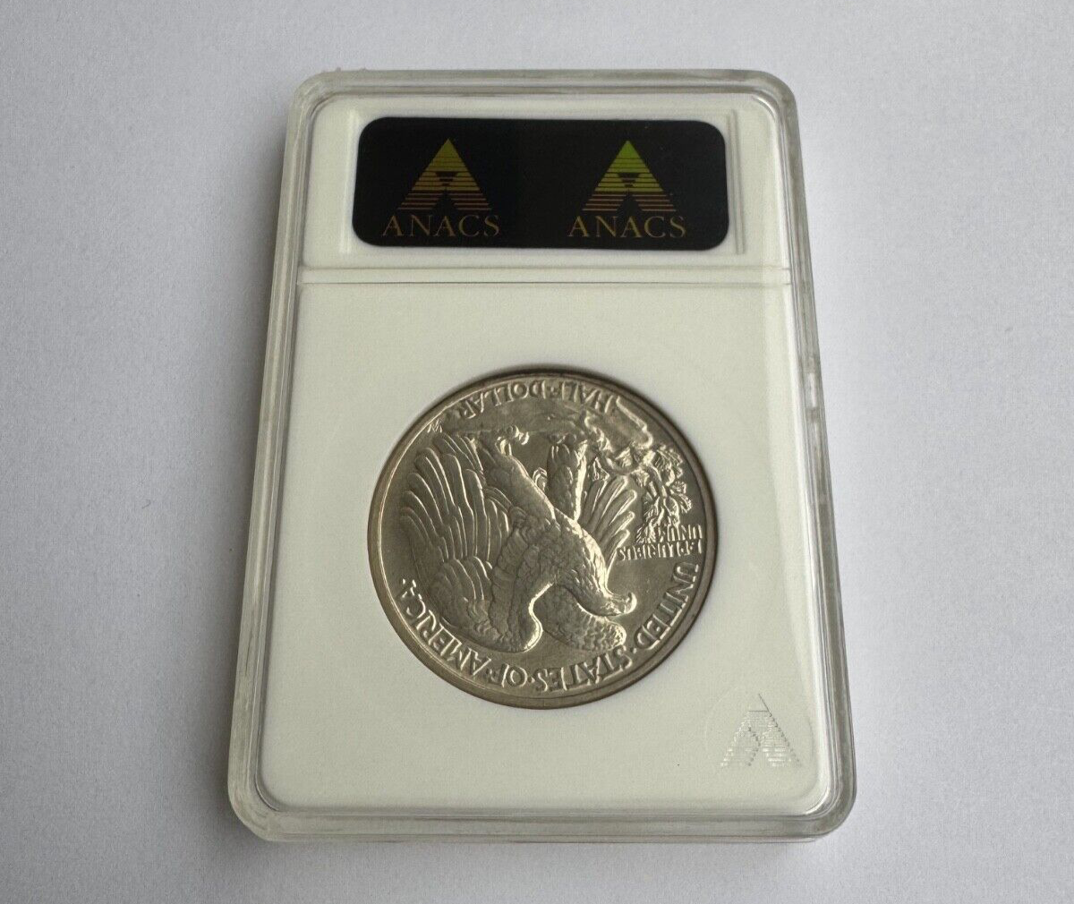 1942 Walking Liberty Half Dollar – ANACS Certified AU58 – Lustrous Pre-War