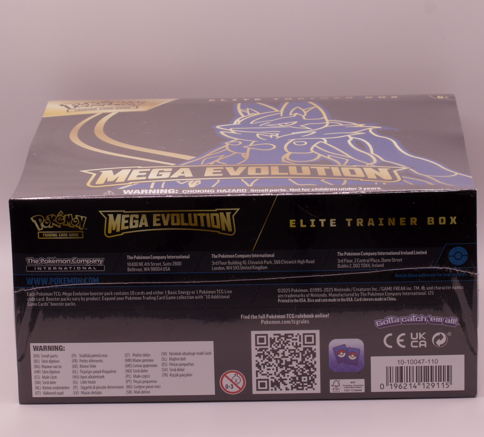 Pokemon Mega Evolution Elite Trainer Box ETB Mega Lucario 9 Booster Packs Sealed