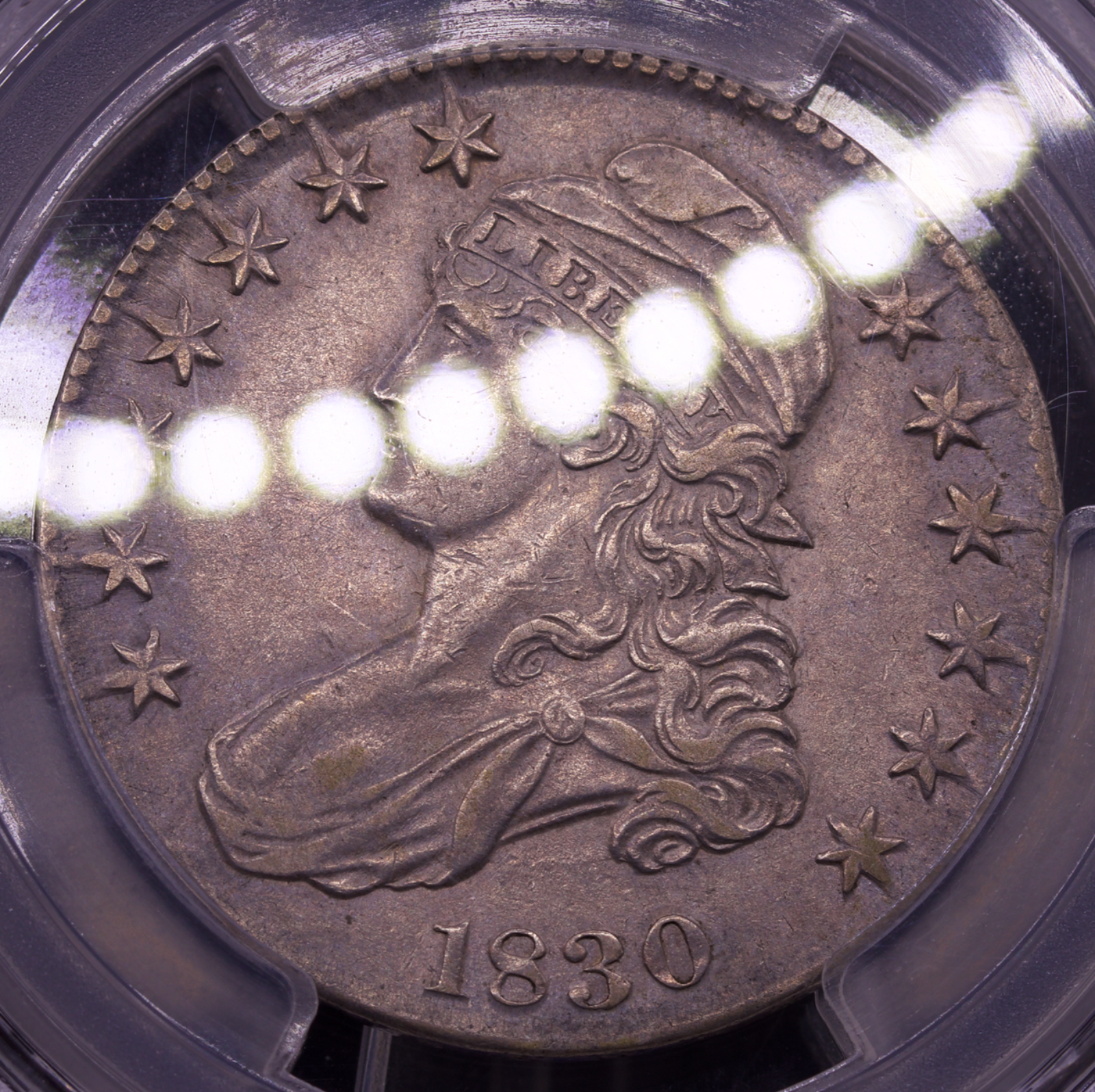 1830 Capped Bust Half Dollar Small 0 O-105 High R4 AU Details PCGS Cleaned 50C