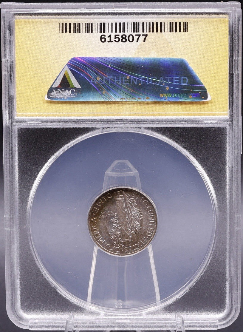 1944 Mercury Dime MS67 ANACS • Light Golden Toning • High-End Eye Appeal