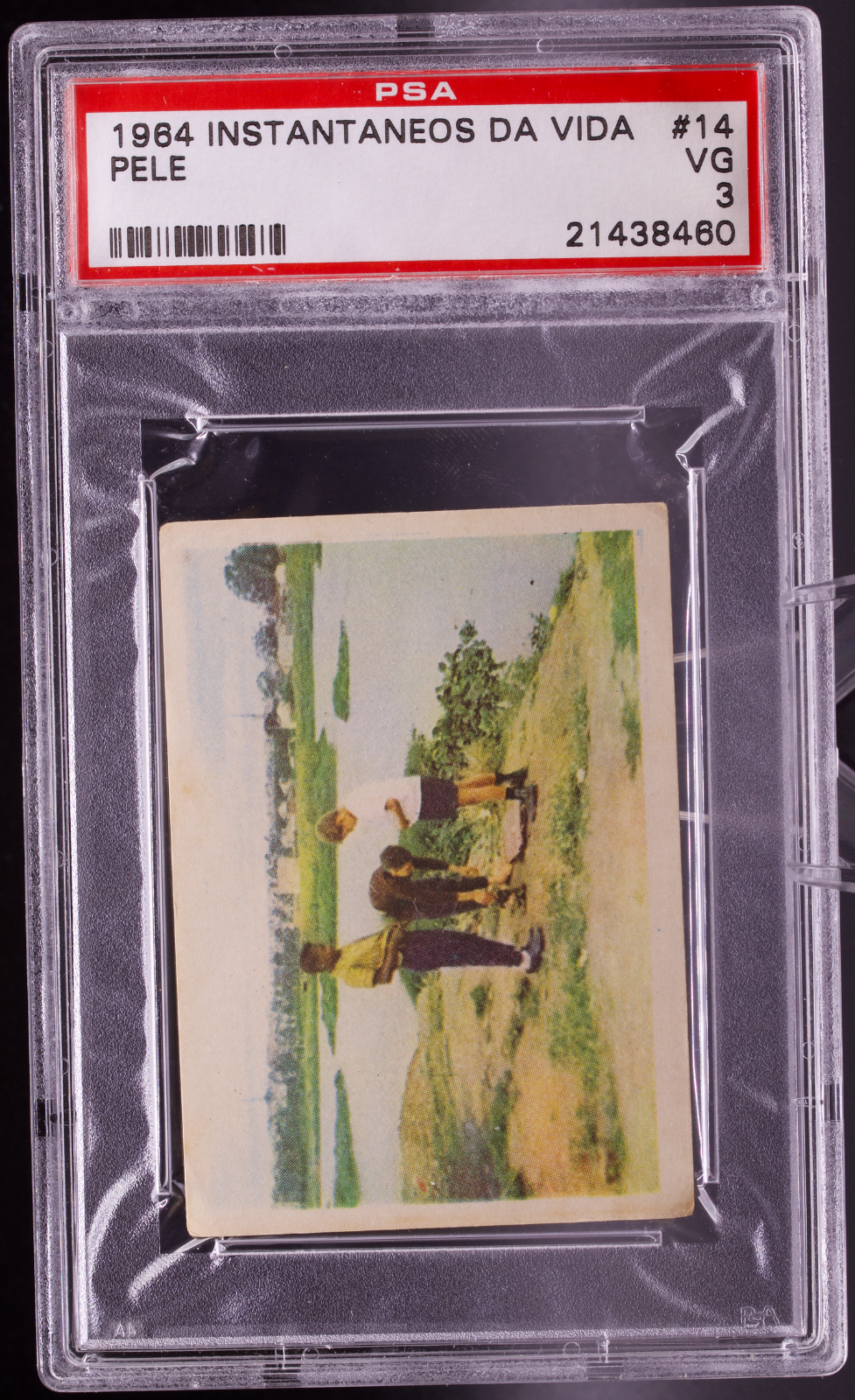 1964 Instantaneos Da Vida #14 Pele PSA 3 VG Childhood Lagoon Swim Soccer Card